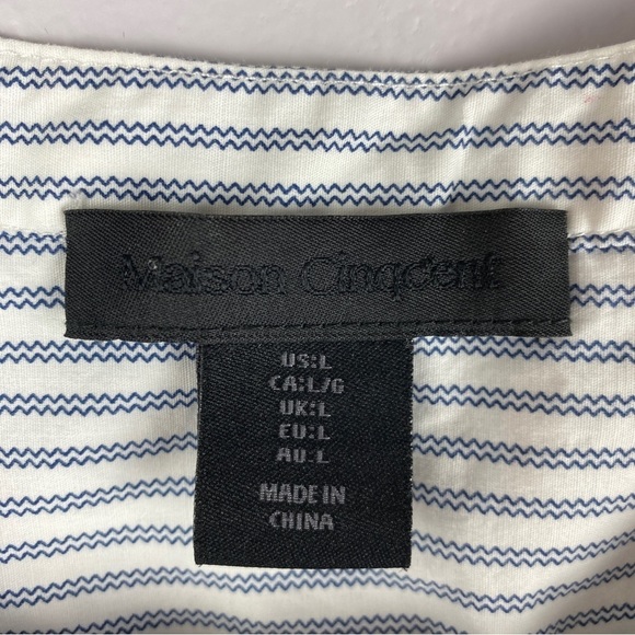 MAISON Cinqcent floral cap-sleeve peplum cotton blouse - Picture 5 of 12